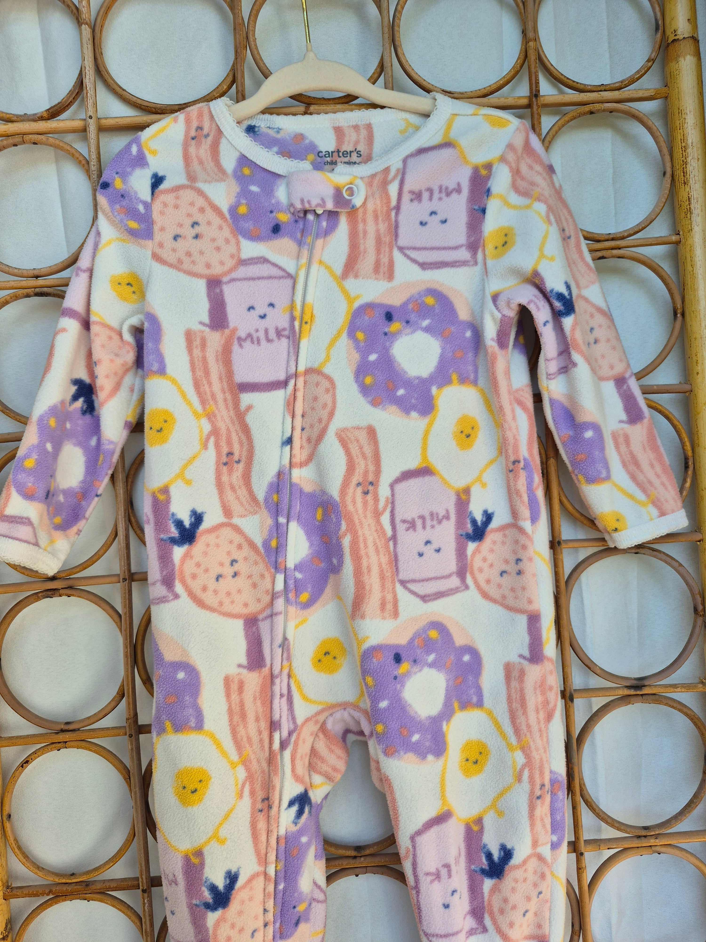 Lot - 4 pyjamas en polar - 12 mois