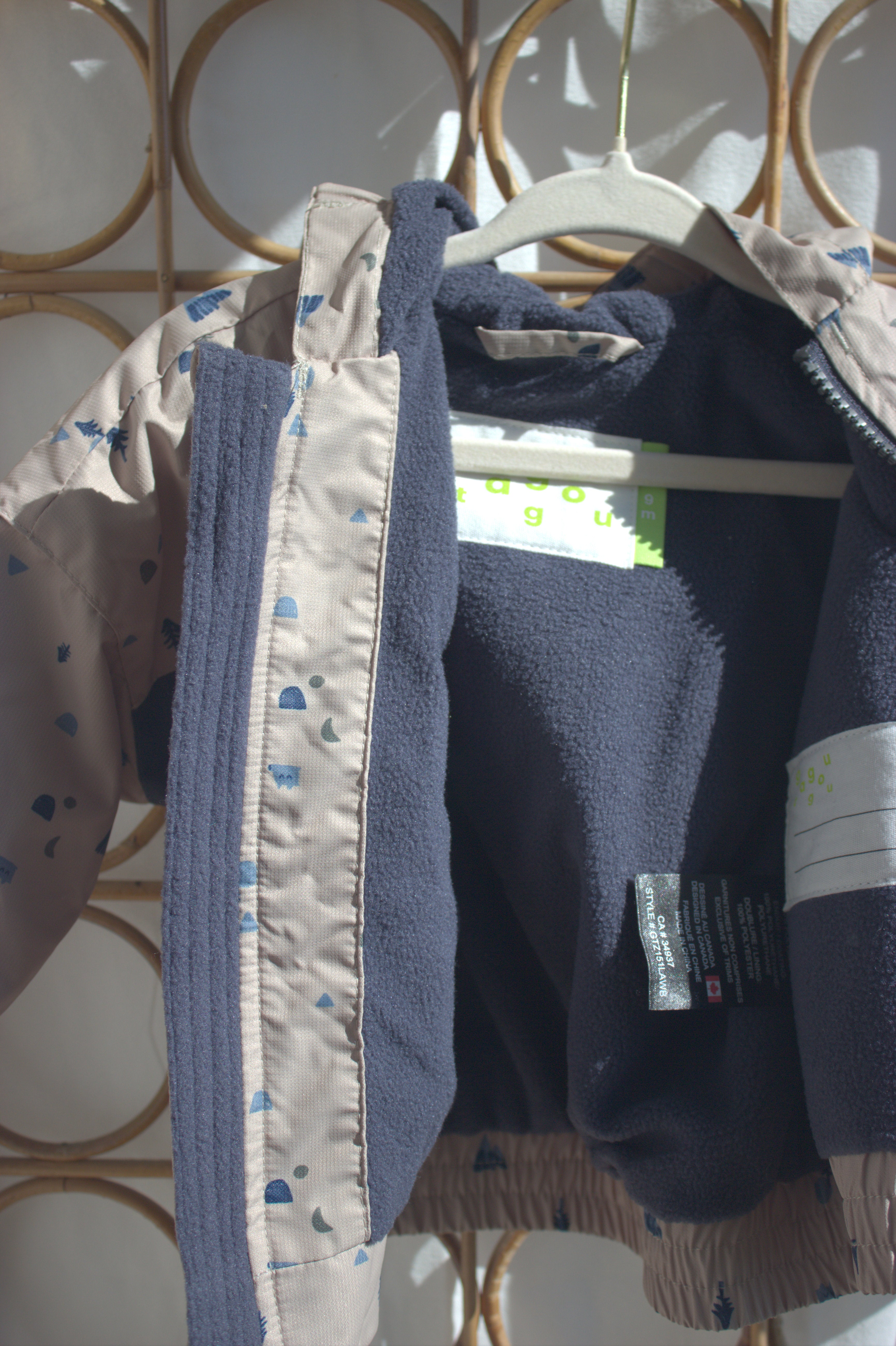 Gagou Tagou - manteau doublé - 12 mois